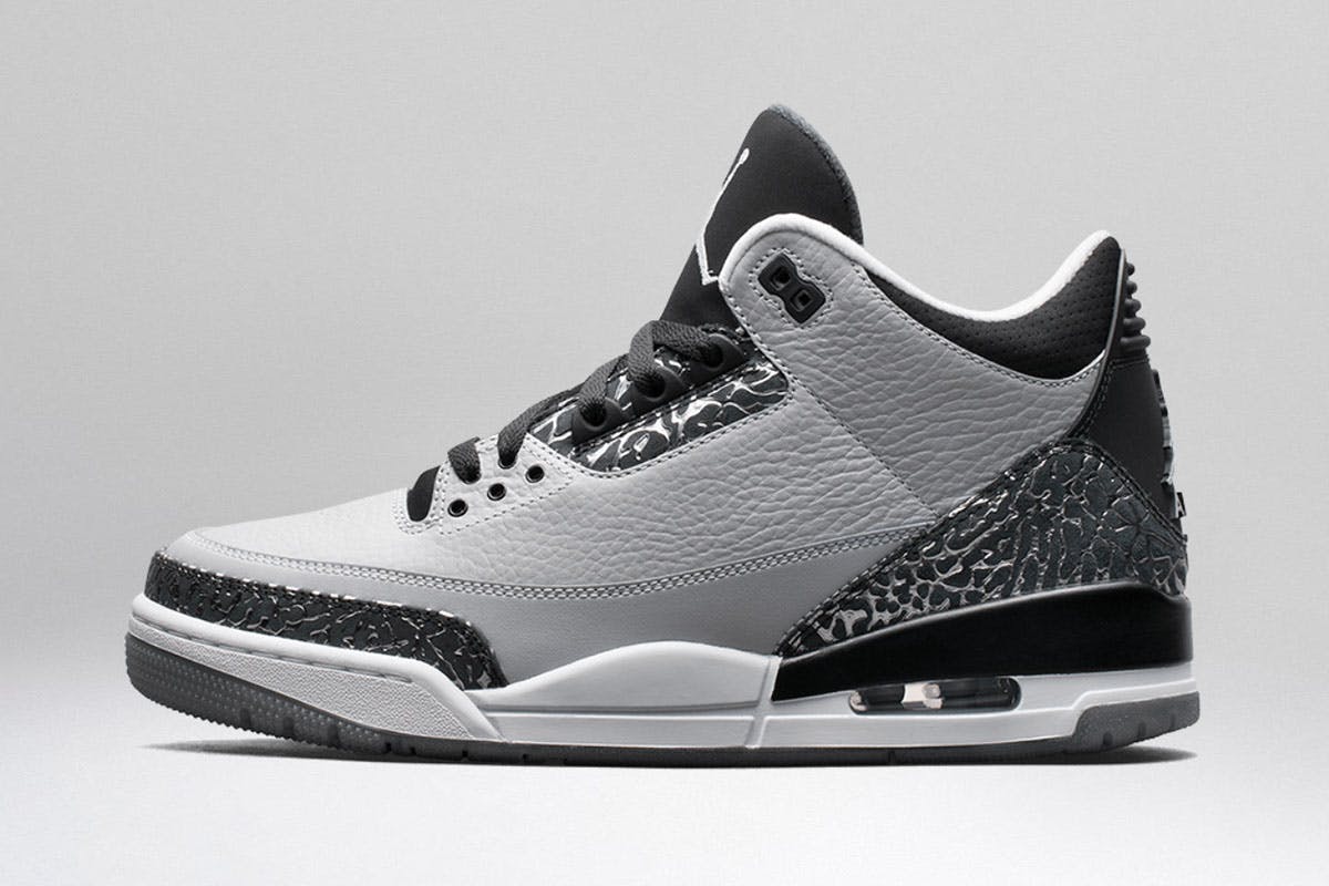 jordan 3 white and black